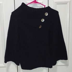 Black Cowl Neck Sweater
